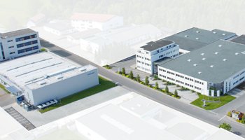 Luftaufnahme vom Firmensitz Ultrawaves und Sonotronic Nagel GmbH